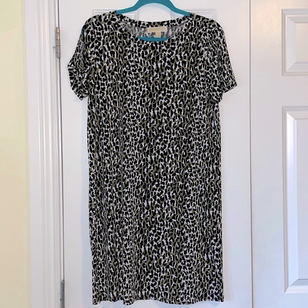 Camo Animal Print Shirt Dress